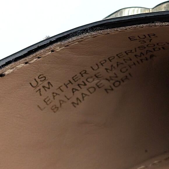 Sam Edelman Nori Pointed Toe Ballet Flat Women's Leather Black Size US7M EU37 - Picture 7 of 11